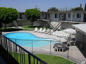 Unwind in our sparkling pool